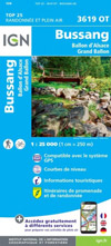 carte rando IGN TOP 25 3619OT - Vosges Alsace