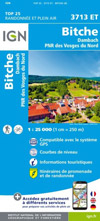 carte rando IGN TOP 25 3713ET - Vosges Alsace