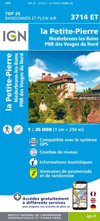 carte rando IGN TOP 25 3714ET - Vosges Alsace